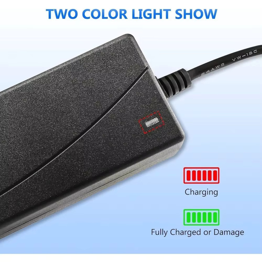 Universal Lithium-Batterie Ladegerät 42V 2A für Xiaomi M365 Pro und Ninebot ES2 ES4 E22 Netzteil Adapter in Schwarz - Bild 3