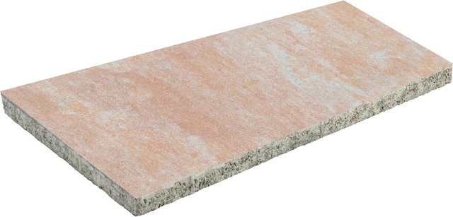 Diephaus Terrassenplatte Trapea PE2 in Sandweiß mit Steinoptik, B/T/H: 50 x 30 x 4 cm - Bild 1