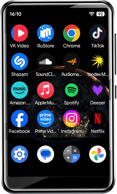 Famue MP3-Player mit Bluetooth und Android 10, tragbarer HiFi Walkman in Schwarz mit 6 GB RAM und DAC für verlustfreie Musik sowie Spotify und Play Store Unterstützung - Bild 1