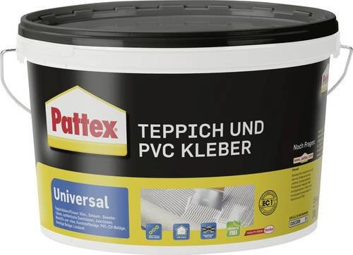 Pattex Teppich- und PVC-Kleber PTK4, lösungsmittelfreier Dispersionskleber, Weiß, 4 kg - Bild 1
