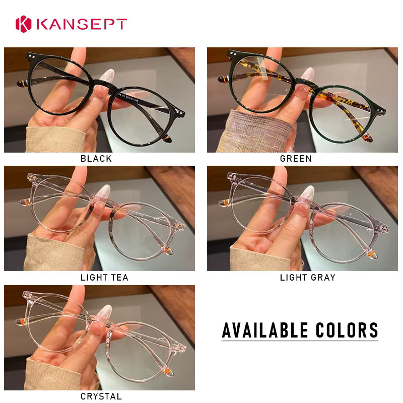 KANSEPT Korrektionsbrille, Rund, Vollrand, Kunststoff, Schwarz, Unisex - Bild 3