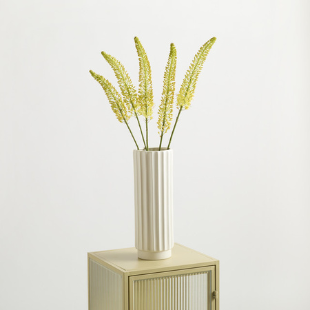 Steingut Vase Blume2000 in Weiß für den Tisch, minimalistisches Design