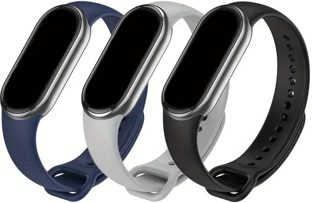 Uhrenarmband Xiaomi Mi Band 8 9, Silikon, Schwarz, Unisex - Bild 1