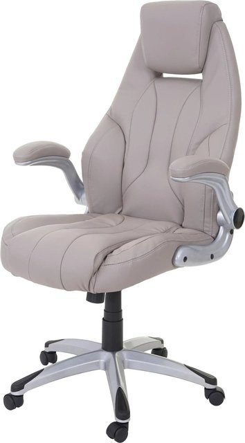 Proregal Chefsessel Bürostuhl aus Kunstleder in Grau, H x B x T: 128 x 68 x 80 cm, Sitzhöhe: 48 cm - Bild 1