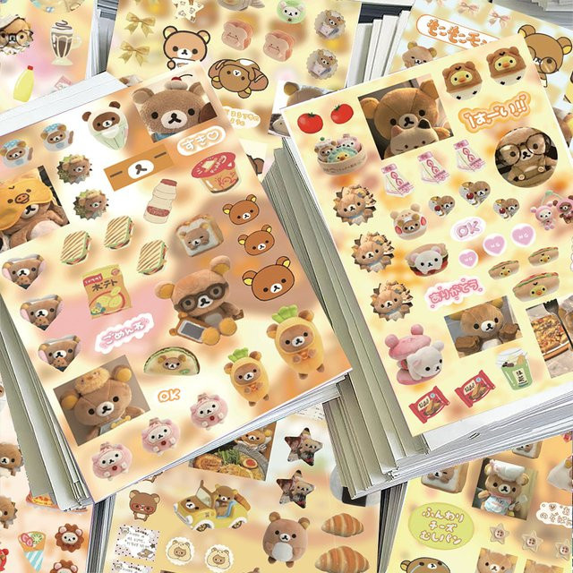 Bandai Rilakkuma Aufkleber, 8-teiliges Set, Bunt / Mehrfarbig - Bild 1