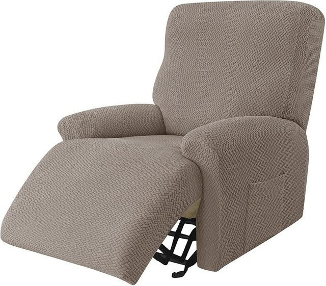 Rutschfester Jacquard Sofabezug für 1-3 Sitzer, Staubdichtes Sesselüberwurf aus Polyester in Grau - Bild 1