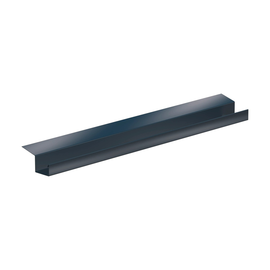 Sarei Kastenrinnenprofil Protection 1 aus Aluminium in Anthrazit, B/T/H: 15 x 9 x 125 cm - Bild 2