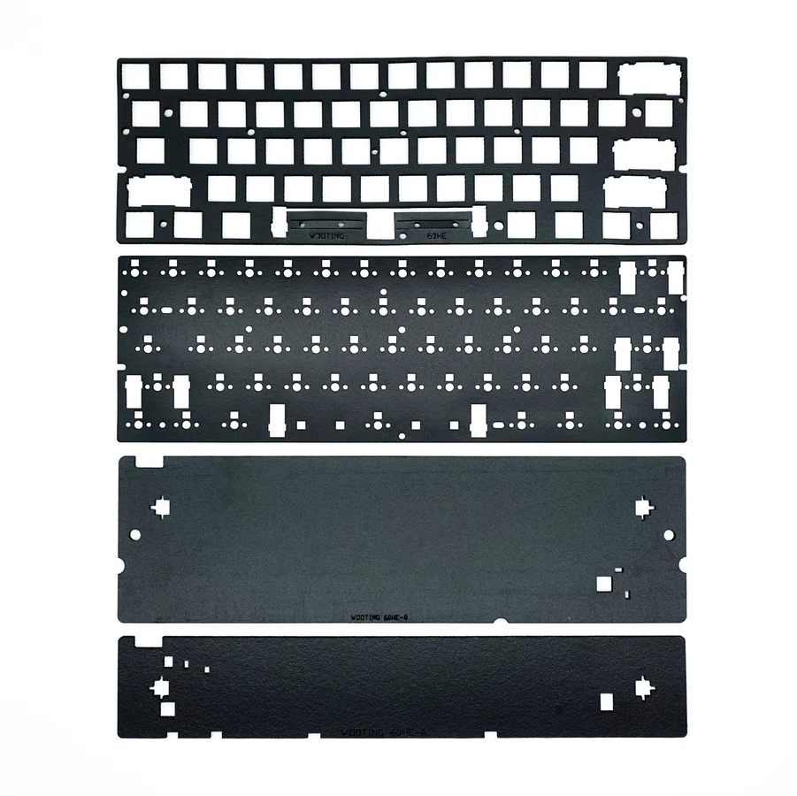 Keebox Sound Package für Wooting60HE Tastatur mit Schaumstoff-Typplatte, Schaumstoffboden und Schaumstoffschalterblatt in Schwarz - Bild 2