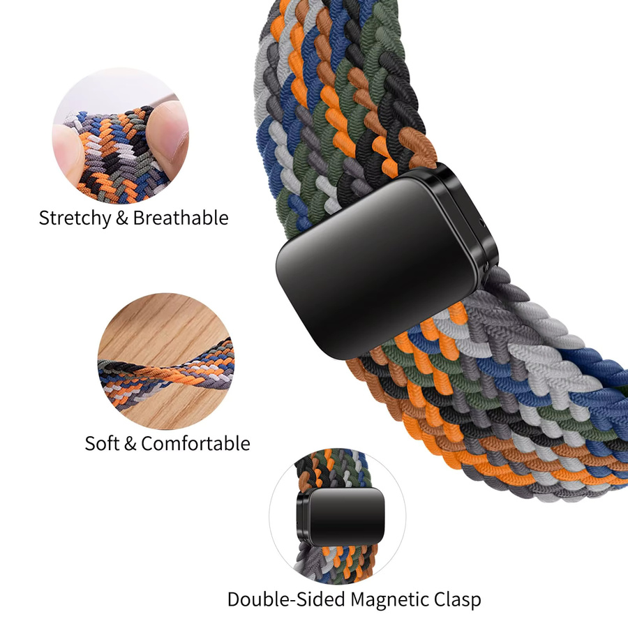 I LOVE LUO Uhrenarmband Textil, Bunt, Unisex - Bild 2
