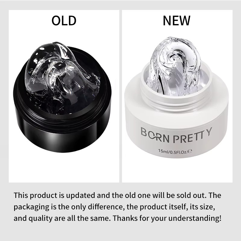 BORN PRETTY Acryl-Nagelgel, Clear, 15 ml, Glänzend, Unisex - Bild 5
