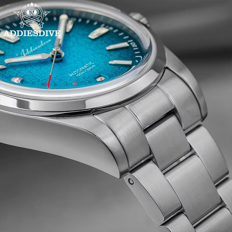 ADDIESDIVE Armbanduhr Automatik, Edelstahl, 39 mm, Herren, Blau - Bild 3