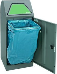 Stumpf Sortsystem Modul-Vario 75 graualu-struktur mit verzinktem Innenbehälter, 75 Liter - Bild 1