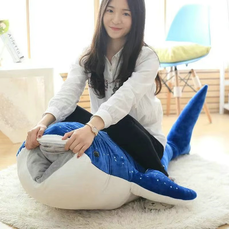 ERBAIWOO Blue Shark Plüsch Spielzeug, Blau, 50-120 cm - Bild 4