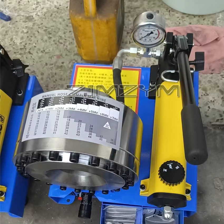 ZJMZYM HB-25 Hydraulische Schlauch-Crimpmaschine für Hochdruck-Ölleitungen, manuelle Schrumpfmaschine mit 35 MPa und 50 mm, Mehrfarbig - Bild 2