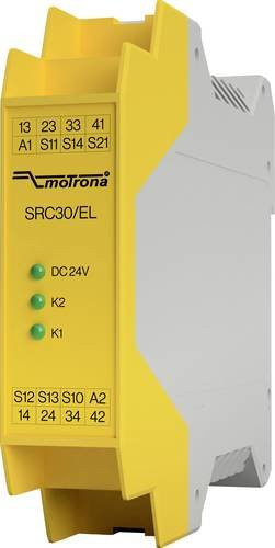 Motrona Sicherheitsrelais 8382.6730.EL in Gelb mit 24 V/DC, 3 Schließer und 1 Öffner - Bild 1