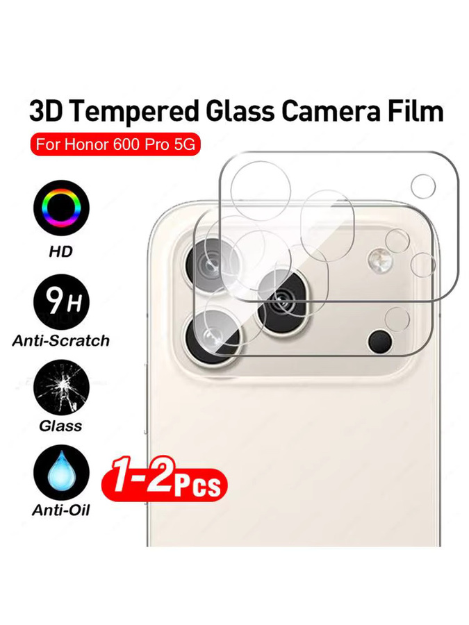 3D Klarglas Kameraschutz für Honor 600 Pro und Honor 600 Lite 5G, transparente Objektivschutzfolie - Bild 6