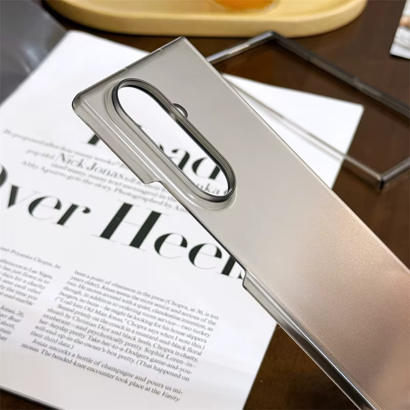 Transparente und matte PC-Klapp-Handyhülle für Samsung Galaxy Z Fold 7, 6, 5, 4, 3 5G, ultradünne stoßfeste Schutzhülle mit harter Rückseite - Bild 4