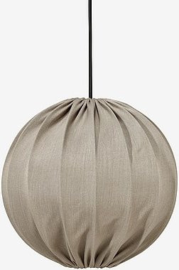PR Home Hängelampe ALVA in Beige für Garten, Terrasse und Wohnzimmer, Modernes Design aus Metall und Stoff, Durchmesser: 50 cm - Bild 1