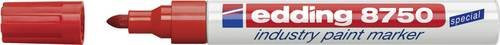 Edding Industrie-Lackmarker 8750 Permanent Marker mit Bullet-Spitze in Rot - Bild 1