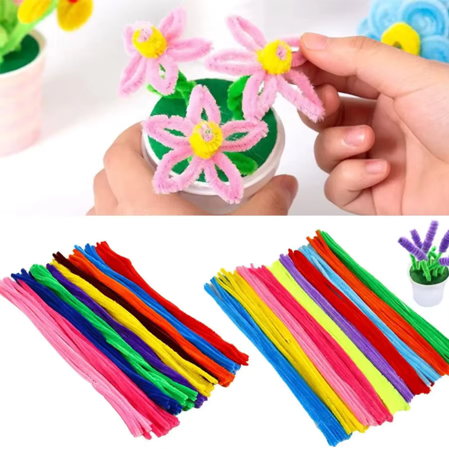 Bunte Pfeifenreiniger Drehstäbe für Bastelbedarf und DIY-Projekte von XJM, Mehrfarbig - Bild 3