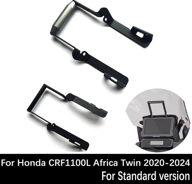 Navigationshalterung für Honda CRF1100L Africa Twin 2020-2024, GPS und Smartphone Halterung in Schwarz - Bild 1
