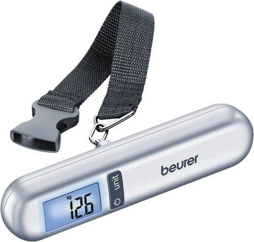 Beurer Kofferwaage 732.12 in Silber mit einem Wägebereich bis max. 40 kg und einer Ablesbarkeit von 10 g - Bild 1