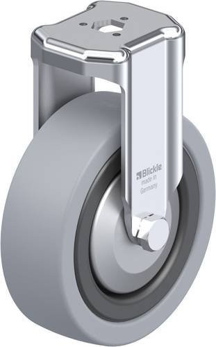 Blickle Bockrolle BKRA-VPA 101K-FA in Schwarz und Grau mit 100 mm Rad-Durchmesser und 110 kg Tragfähigkeit - Bild 1