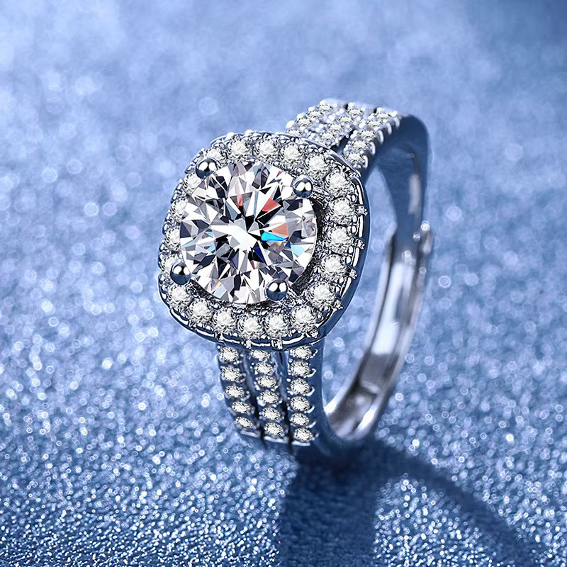 SAY Ring 925 Silber, Regenbogen-Zirkonia, Damen - Bild 1