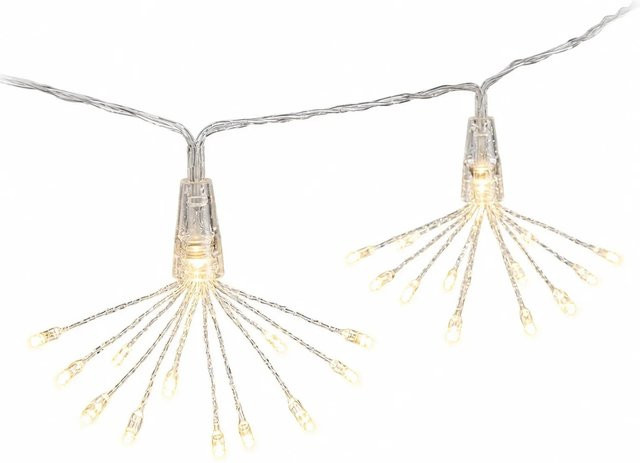 Salcar LED Solar Feuerwerk Lichterkette für den Außenbereich im 5er Set, Warmweiß - Bild 1