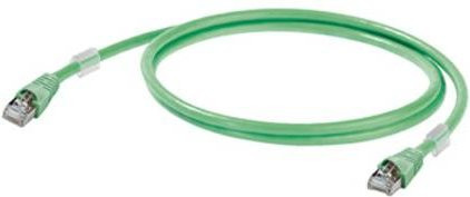 Weidmüller RJ45 Patchkabel CAT 6a S/FTP Ethernet/LAN Grün, Länge: 3,00 m - Bild 1