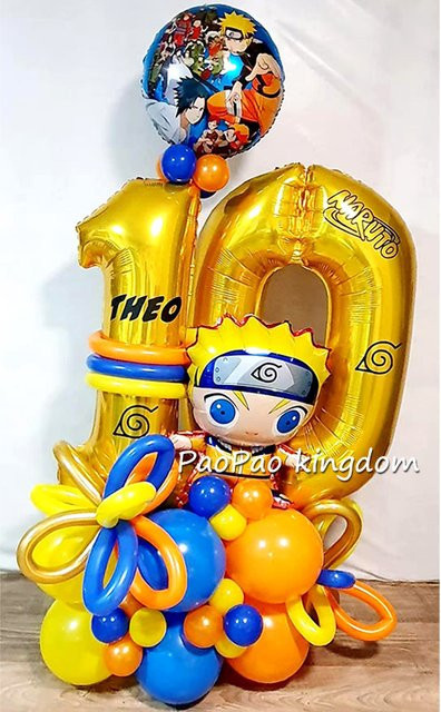 Bandai Hatake-Themen-Ballonbouquet mit Ninja-Charaktermuster in Multicolour für dein Event oder Geburtstag - Bild 1