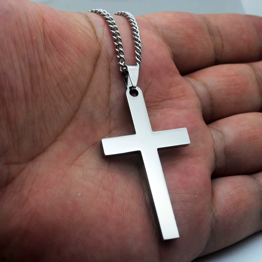 HNSP Kreuz-Anhänger Edelstahl, Unisex - Bild 3