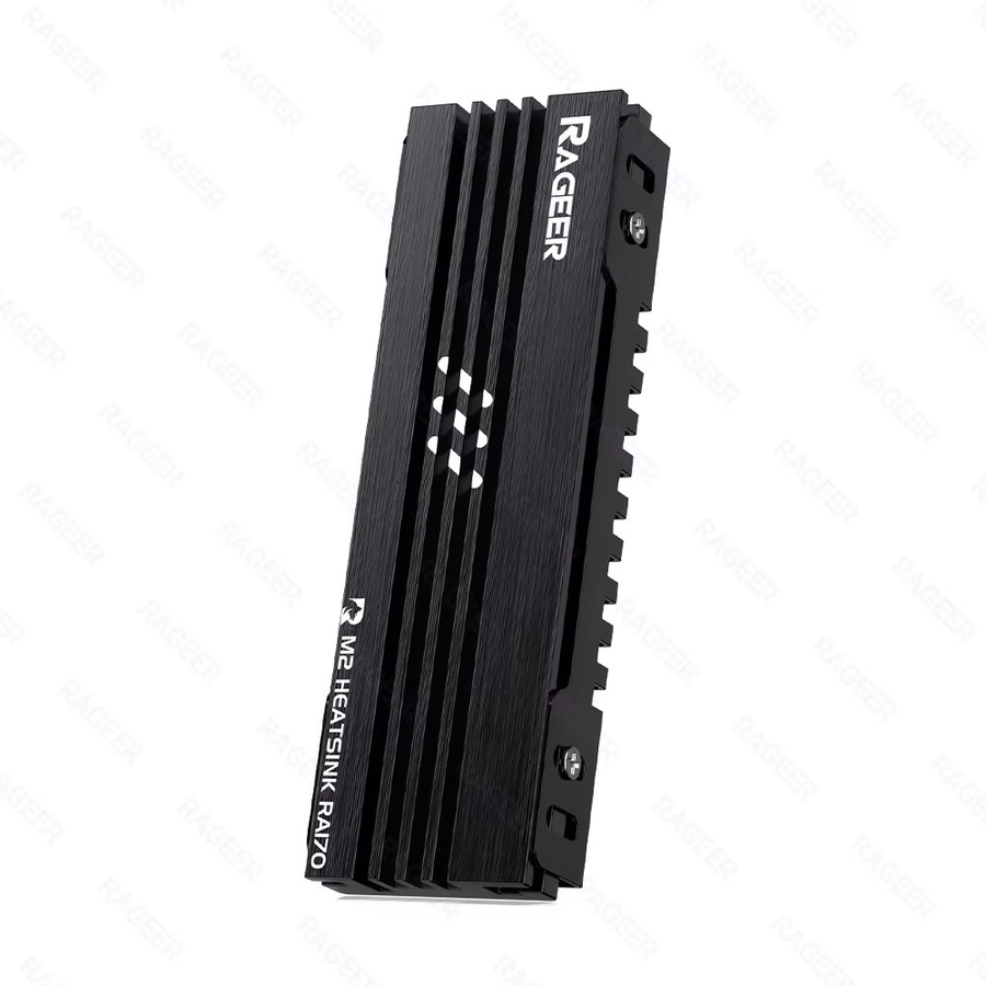RAGEER RA170 M.2 SSD Aluminium-Kühlkörper mit Wärmeleitpads für NVMe/NGFF 2280 SSD in Schwarz für PC und PS5 - Bild 5