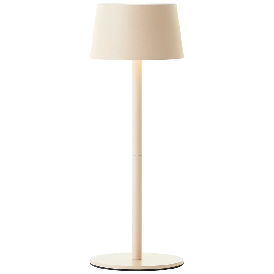 Brilliant Akku-Tischleuchte Jona LED dimmbar in Beige mit Touch-Funktion und IP44 Schutz für Garten, Balkon und Bad, Höhe: 25 cm - Bild 1