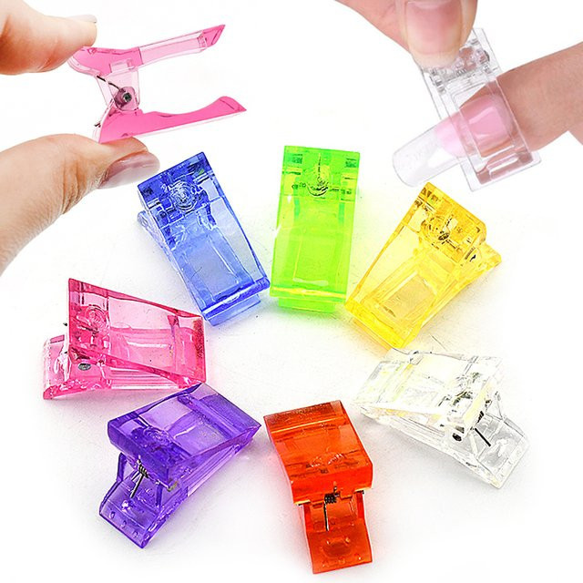 JEARLYU Nagel Clip Set, 10 Stück, Acryl Nagelverlängerung Builder Klemmen - Bild 1