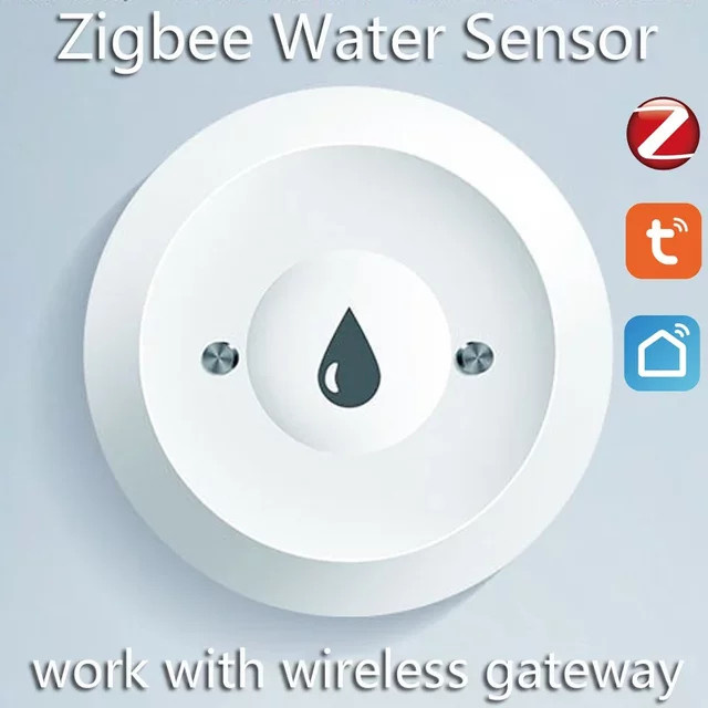 Tuya Zigbee 2mqtt Wasser-Leckagesensor Smart Life Immersion Sensor zur Fernüberwachung in Weiß - Bild 1