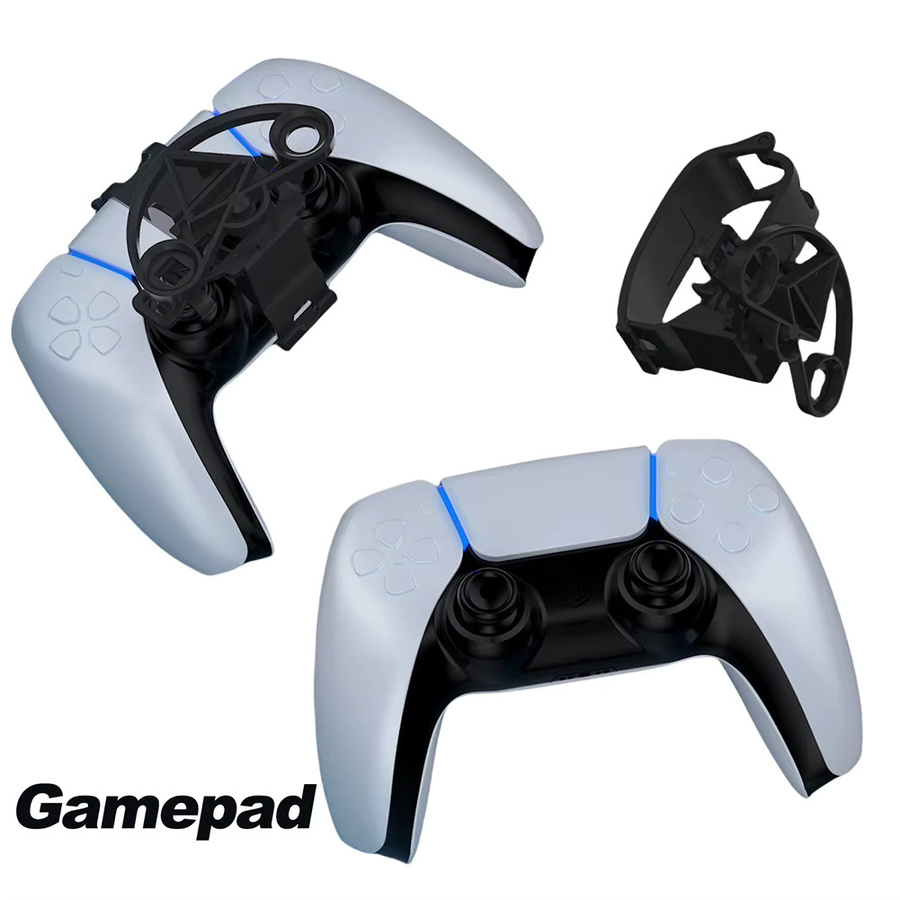 Mini-Rennrad für Sony PS5 Controller in Schwarz als 3D-Druck Zubehör für Rennspiele - Bild 5