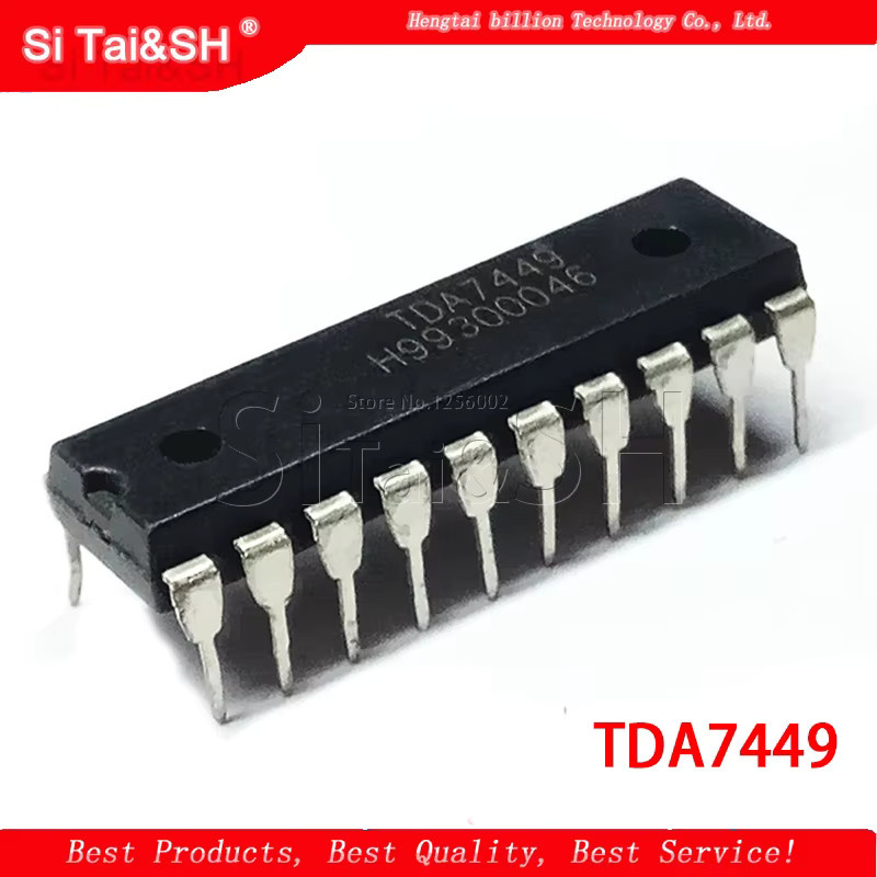 Si Tai&SH TDA7449 CNC Digital Audio Prozessor Dip-Tonsteuerung in Schwarz - Bild 2