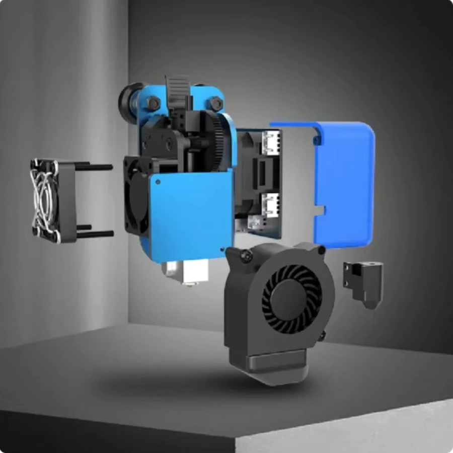Artillery X2 Vollmetall-Extruder mit Genius Pro Hotend und gehärteter Stahl-Düse für FDM 3D-Drucker in Blau - Bild 2