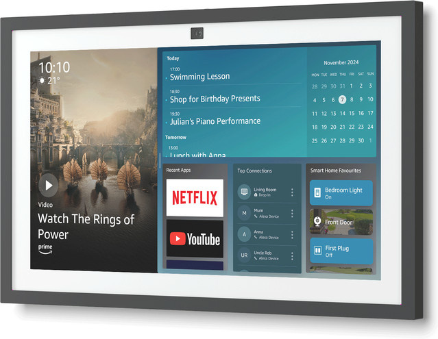 Amazon Echo Show 15 (2024) Smart Display in Schwarz - Bild 1