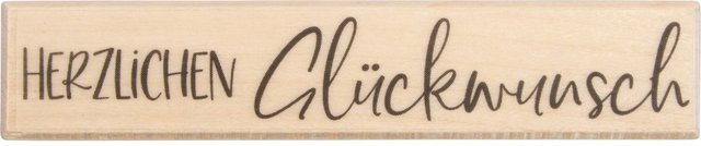 BUTTERER Stempel Herzlichen Glückwunsch - Bild 1