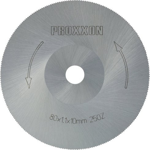 Proxxon Kreissägeblatt aus HSS-Stahl für Metall, Holz und Kunststoff, Durchmesser: 80 mm, Farbe: Silber/Mehrfarbig - Bild 1
