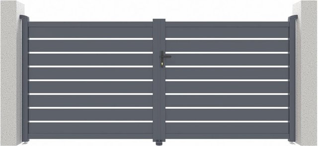 Casanoov Elektrisches Flügeltor Vogel in Anthrazit mit Drehtorantrieb Ranger B150, B/H: 355 x 163 cm - Bild 1