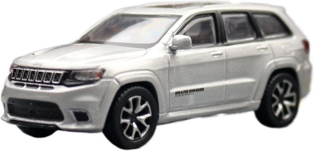 JKM Jeep Grand Cherokee Trackhawk, Modell SUV, 1:64, Metall, silber - Bild 1