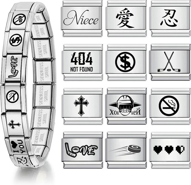 GEMKNIGHT Charm, Edelstahl, Silberfarben - Bild 1