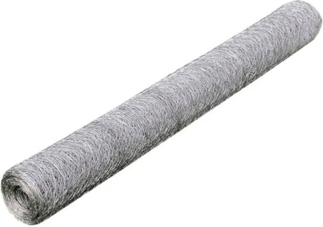 vidaXL Maschendraht aus verzinktem Stahl in Silber, B: 25 m, H: 0,5 m - Bild 1