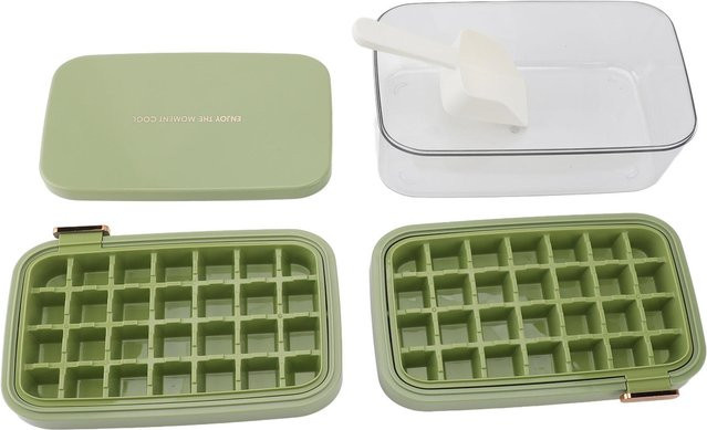CosyHome Eiswürfelbehälter mit Klappdesign in Green und Beige - Bild 1