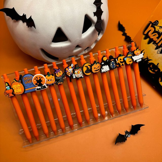 Halloween Kugelschreiber mit schwarzen Tinten in verschiedenen Designs für Büro und Schule - Bild 1