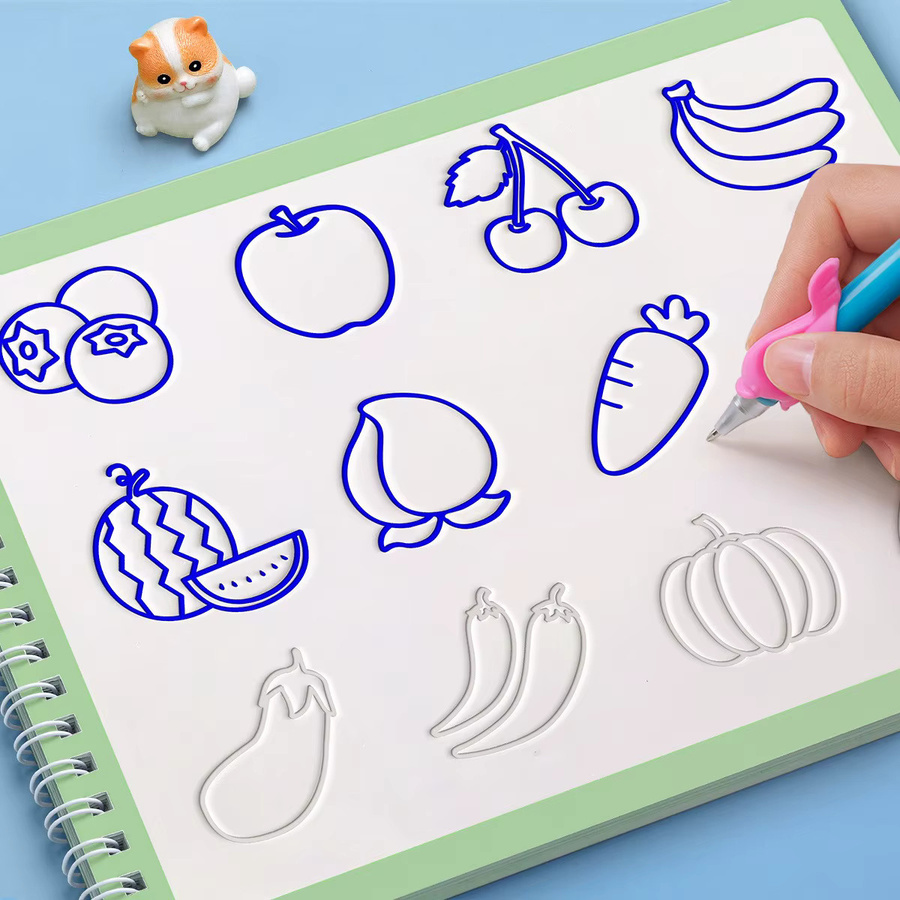 BOHY Magic Copybook Groove-Zeichenbuch für Kinder ab 3 Jahren in Mehrfarbig - Bild 1