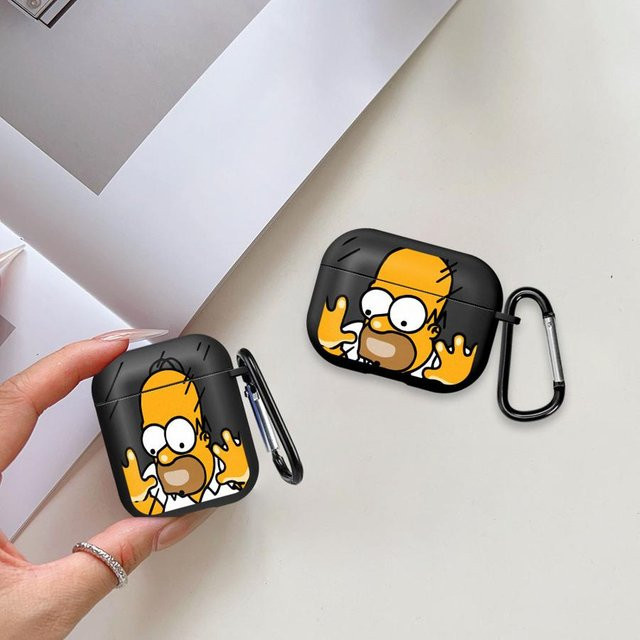 The Simpsons Cartoon Schutzhülle für AirPods Pro 1, 2 und 3 sowie AirPods 4 Kopfhörer - Bild 1